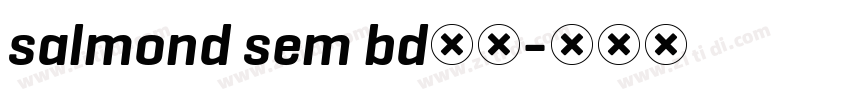 salmond sem bd字体字体转换